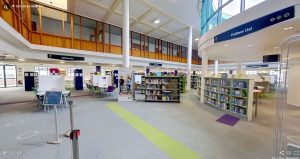 Photo of TUS midlands library entrance.